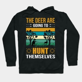 Deer Hunt T - Shirt Design Hoodie